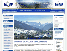 Tablet Screenshot of eucap2016.org